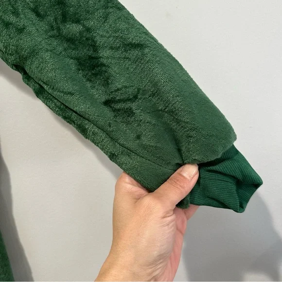 Green Dinosaur Onesie Costume Cosplay Cozy Size Medium - Picture 7 of 14